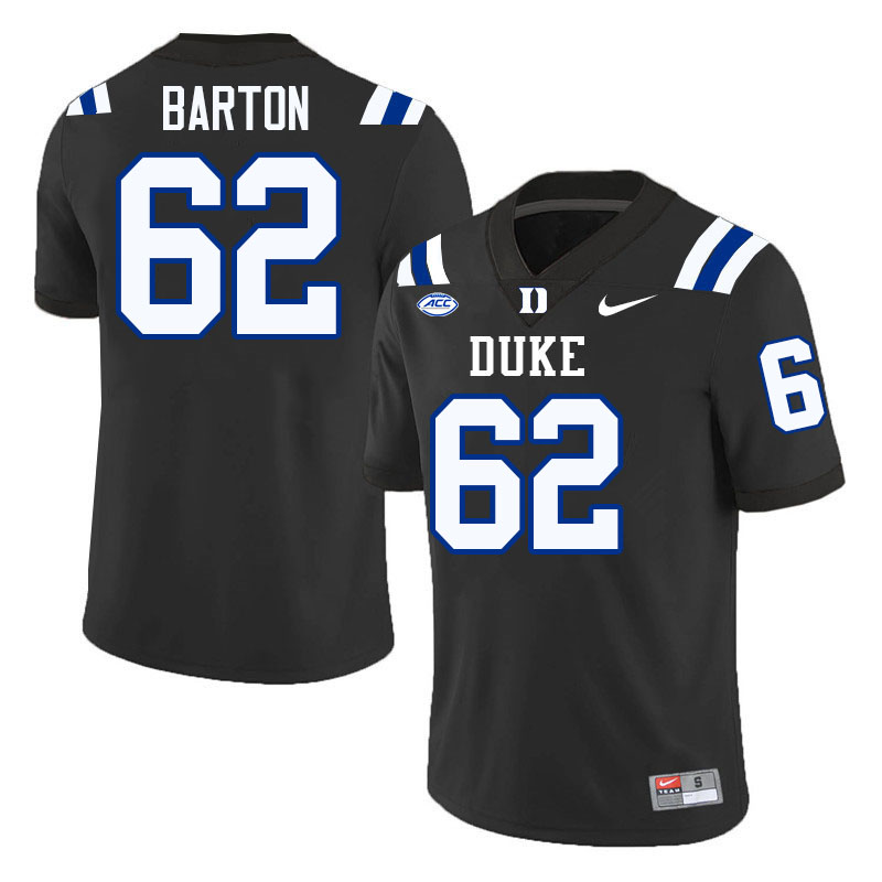 Graham Barton Duke Jersey,Duke Blue Devils #62 Graham Barton Jersey Youth College-Black